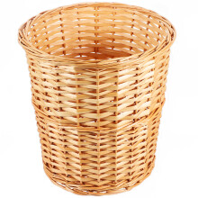 Household Trash Bucket Round Wicker Baskets Mini Toys Waste Non