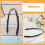 40pcs black adjustable bow tie straps with plastic buckle, elastic 9