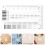 4 pcs transparent high-precision ruler for defect and crack inspection 10