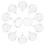 100pcs plastic clear chocolate holders for flower box packaging 8