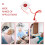 3Stk Pflege Notrufknopf Rot Mit Sensitivem Sos- Zugseil 9