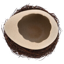 egg shaped dessert bowl noodle container with nest holder