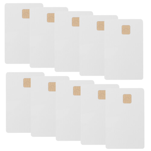 10pcs white blank chip key cards for 1