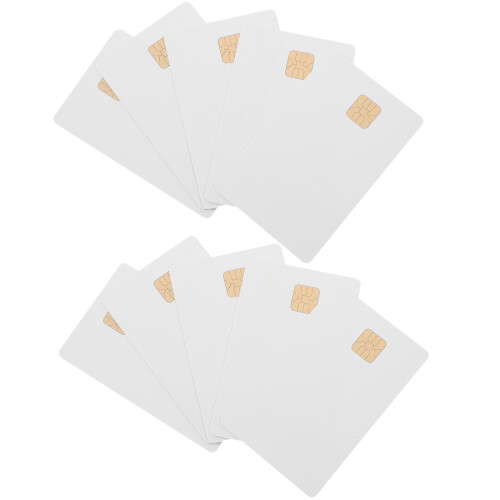 10pcs white blank chip key cards for