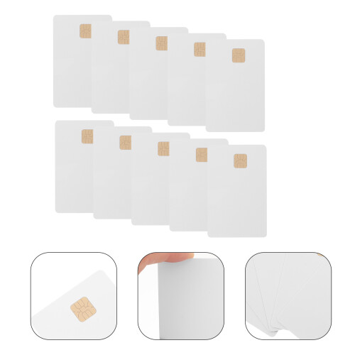 10pcs white blank chip key cards for 2