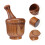 wooden garlic masher grinder set for kitchen 8
