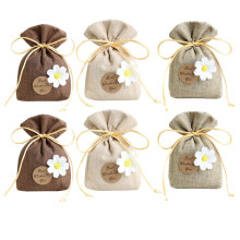 6 Pcs Lavender Sachet Bag Fragrance Wardrobe Hangings For Home And Car