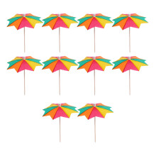 20pcs umbrella fruit sticks for hawaiian party cocktails