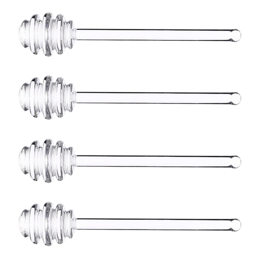 4 Szt. Szklane PałEczki Do Miodu I DżEmu, Przezroczyste-image