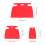 9pcs Plastic Paint with Flat Fine Serrated Edges 3