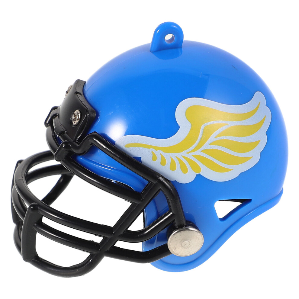 tragbares mini fußball helm souvenir, detailliertes hockeysammelstück