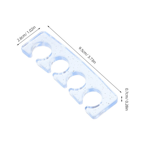 12pcs silicone toe separators for pedicure and nail art 2