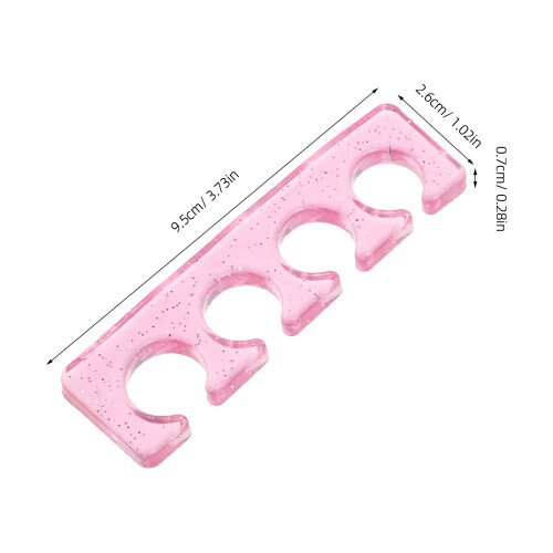 12pcs silicone toe separators for pedicure and nail art 1