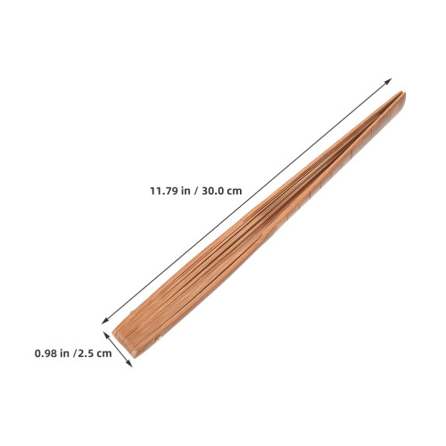 2 pezzi ventaglio pieghevole in bamboo 2