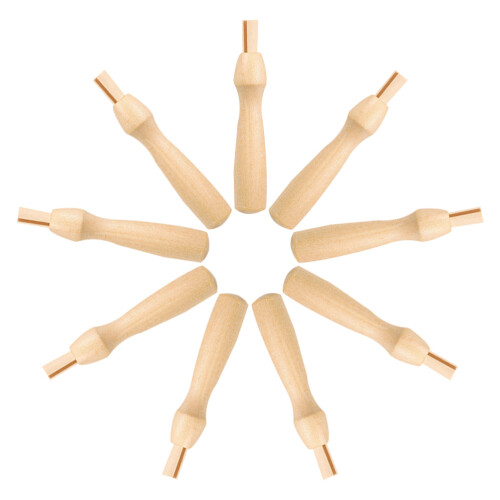 9 pezzi aghi con legno, portaago, per trapunto e ricamo