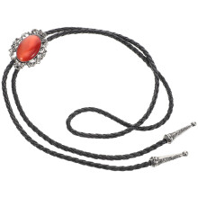 cravatta bolo in PU con occhio