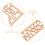 4 pezzi applique in legno con decorazioni floreali per mobili 9