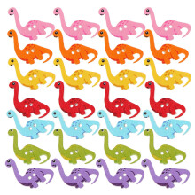 150Pcs Animal Wooden Dinosaur Buttons Assorted for DIY Sewing Crafts