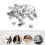 10 scatole puntine metalliche 10 mm per bacheche e documenti 8