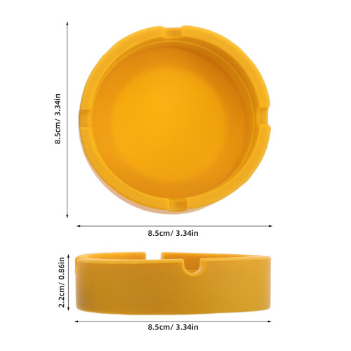 portacenere in silicone 3 pezzi tondo per esterni 1