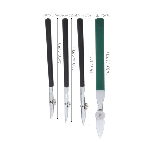 penna tracciante regolabile 4 pezzi con liquido mascherante per linee rette 2
