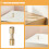 2 pezzi rivetti e per , ricambio impugnature legno 8