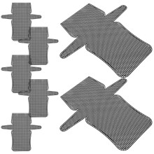 7 pezzi fogli 35x33,5 cm per uncinetto ricamo borse