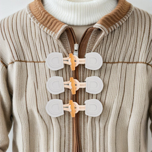 5 pulsanti in pelle, per cappotto 2
