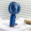 Mini USB Rechargeable Handheld Fan (BLUE) 1
