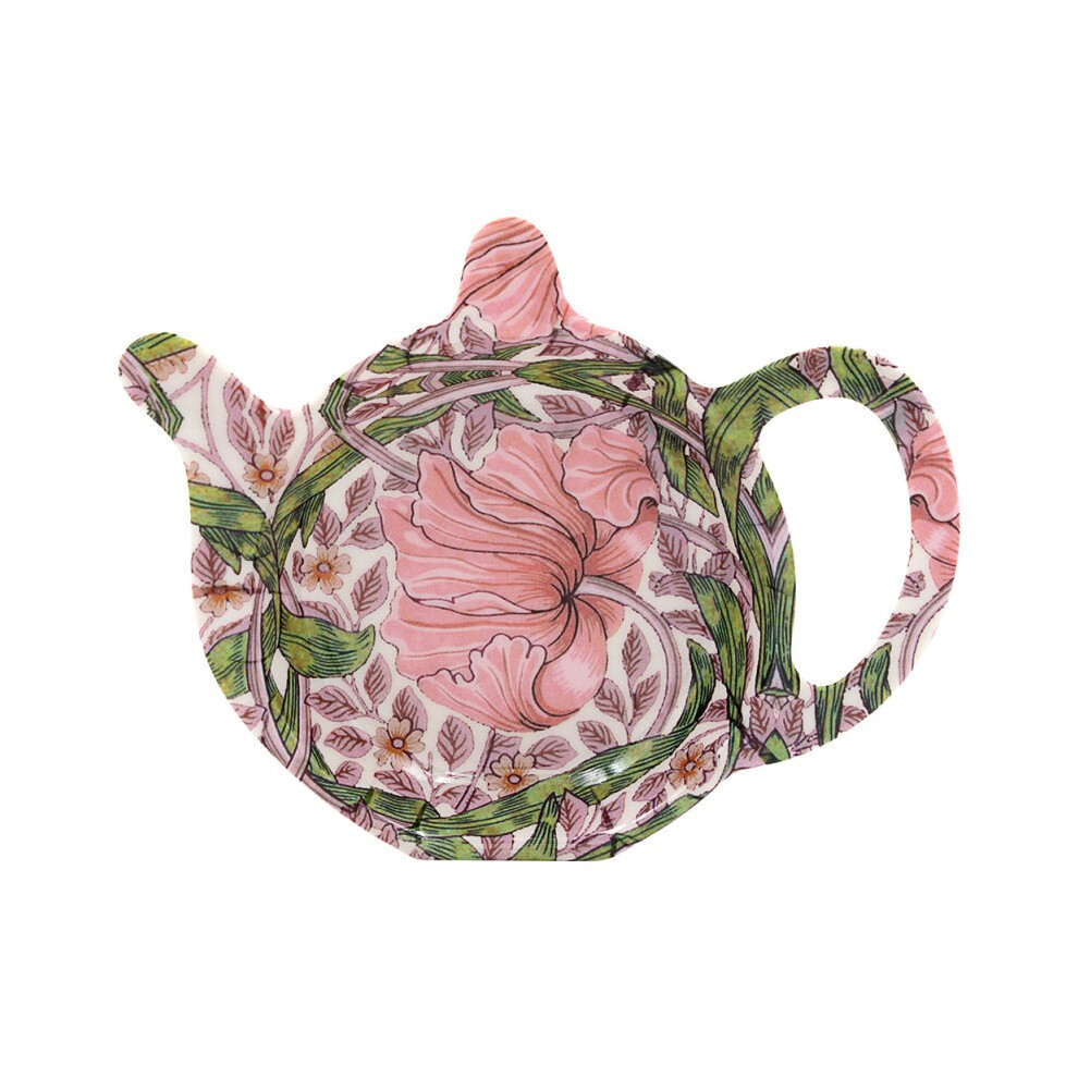 Melamine Teabag Tidy Rest Drip Tray Plate W. Morris Pimpernel Floral Design-image-OPC-PKKGHGV-NEW