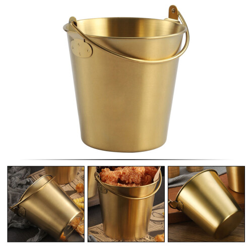 Mini-Metalleimer für Chips, Mehrzweck-Eimer, Eiswürfel-Eimer 2