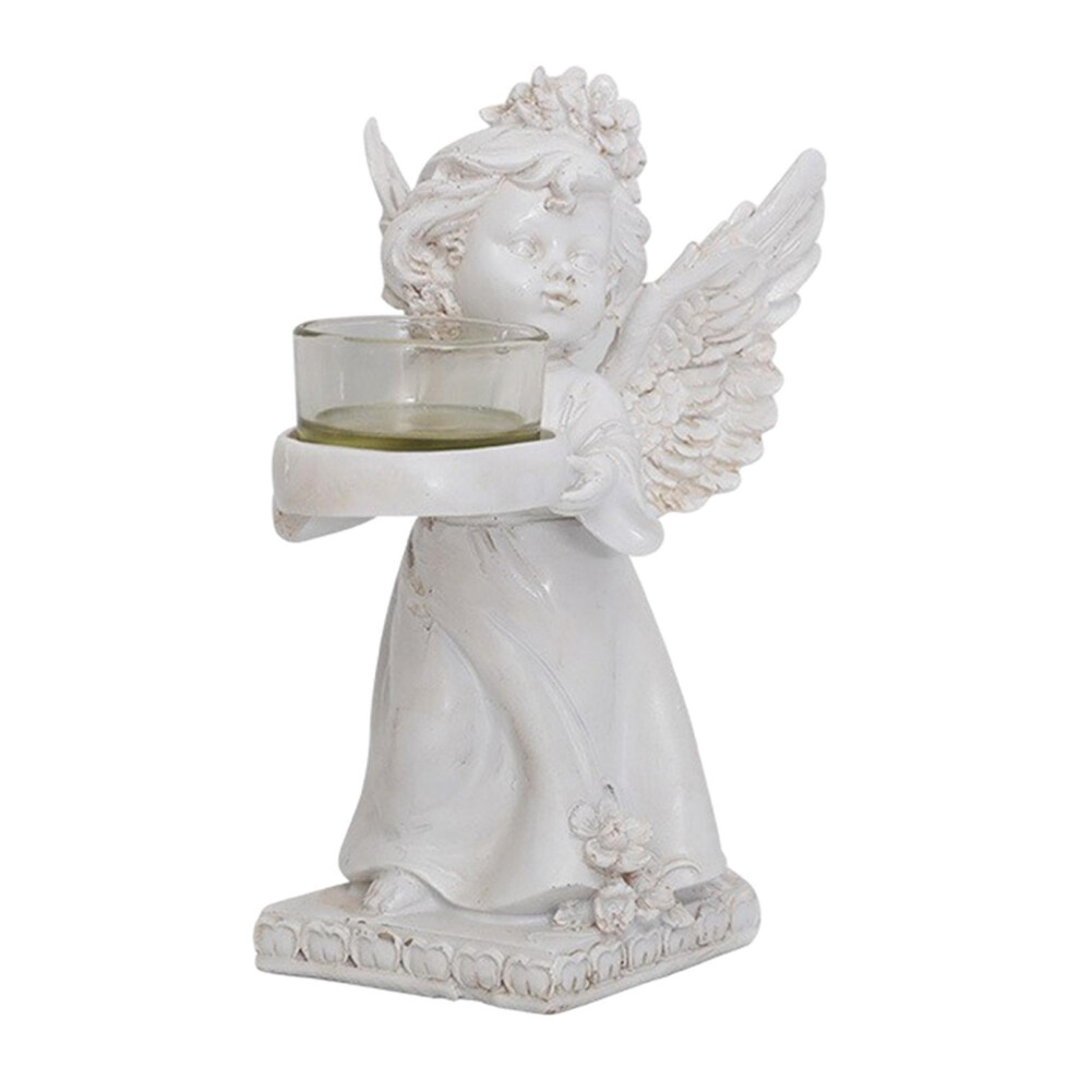 (Right) Resin Angel Candle Holder Exquisite Christmas Grief Decor-image-OPC-PKKGQ88-NEW