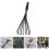hand leaf rake garden tool for soil spreading professional use 8