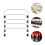 5pcs galvanized iron shelf divider for supermarket storage partitions 4