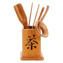 bamboo tea ceremony set six gentlemen accessories practical tea tools