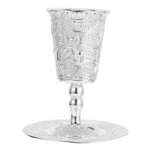 set of wine cups for jewish holiday celebrations shabbat havdalah