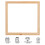 5 pcs wooden l shape photo frames 30x30 cm empty inner 11