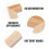 5 pcs wooden l shape photo frames 30x30 cm empty inner 7