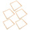 5 pcs wooden l shape photo frames 30x30 cm empty inner 1