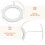 2pcs e27 metal lampshade frame brackets for handmade light covers 6