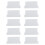 10pcs 89mm plastic bottom plate for vertical blind slats weights white 1