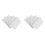 10pcs 89mm plastic bottom plate for vertical blind slats weights white 5