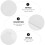 10pcs 89mm plastic bottom plate for vertical blind slats weights white 8