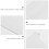 10pcs 89mm plastic bottom plate for vertical blind slats weights white 7
