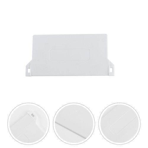 10pcs 89mm plastic bottom plate for vertical blind slats weights white 1