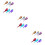 18Pièces Petits Oiseaux Artificiels Décor Educatif Coloré 10
