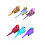 18Pièces Petits Oiseaux Artificiels Décor Educatif Coloré 2