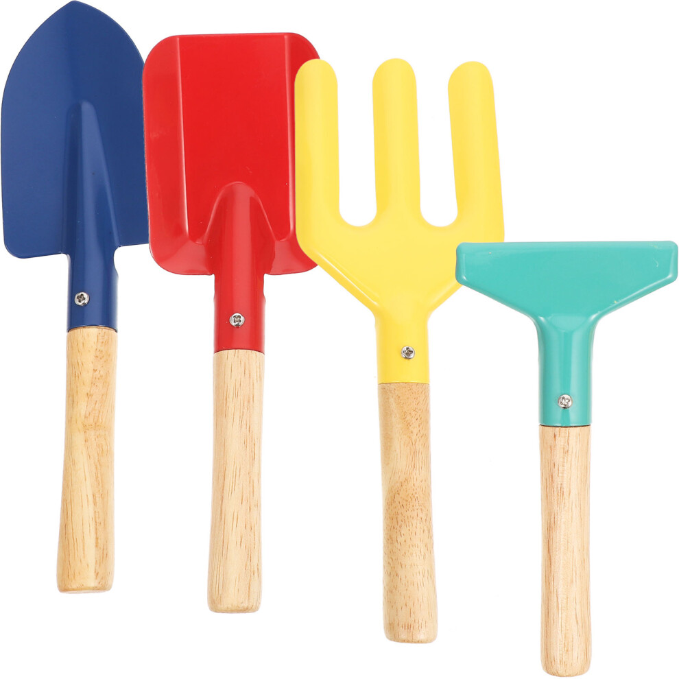 garden digging tools set with rake fork and trowel-image-OPC-PKKGVQ9-NEW