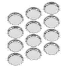 12pcs stainless steel tea bag holder tray drip saucer for kitchen home