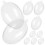 Eggs In Transparent Packaging Decoration Clear Balls Fillable Baubles 5